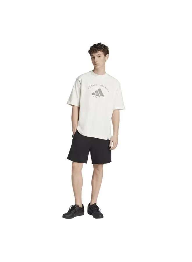 Футболка с принтом Codes doodle scooter Adidas, белый — фото 3