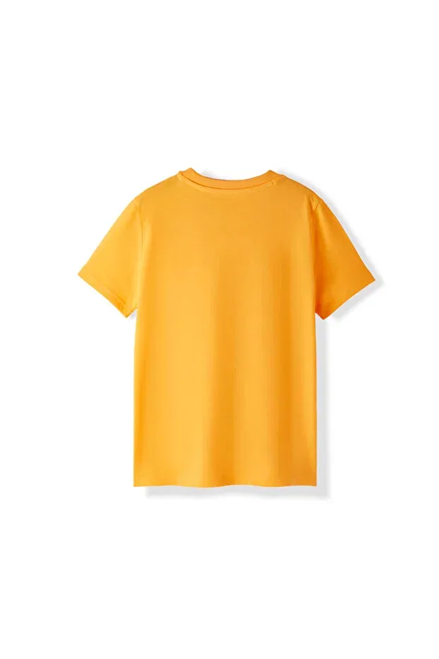 Детская футболка для мальчиков с коротким рукавом Galatasaray puma kids t-shirt 78291306 Gsstore, Yellow — фото 2