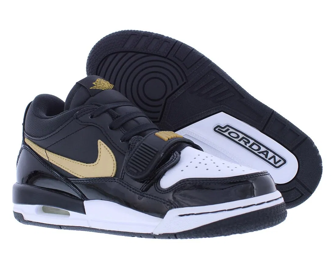 Детские кроссовки для мальчиков Air Jordan Legacy 312 Low NIKE, Black Gold White Black — фото 4