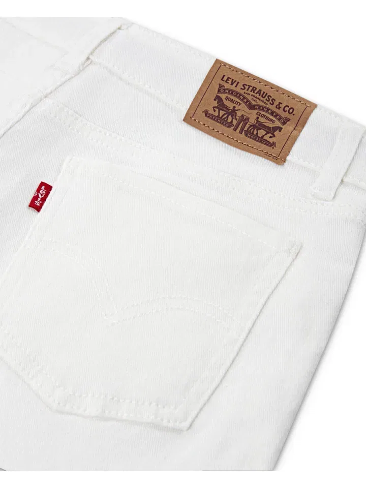 Шорты джинсовые с принтом Levi'S Kids, кремовый — фото 3