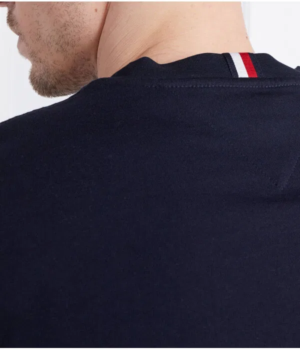 Мужская футболка хлопковая Regular Fit Tommy Hilfiger, Blu Marino — фото 4