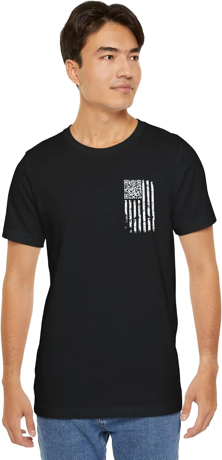 Футболка с QR-кодом Bella Canvas 3001, Black — фото 2