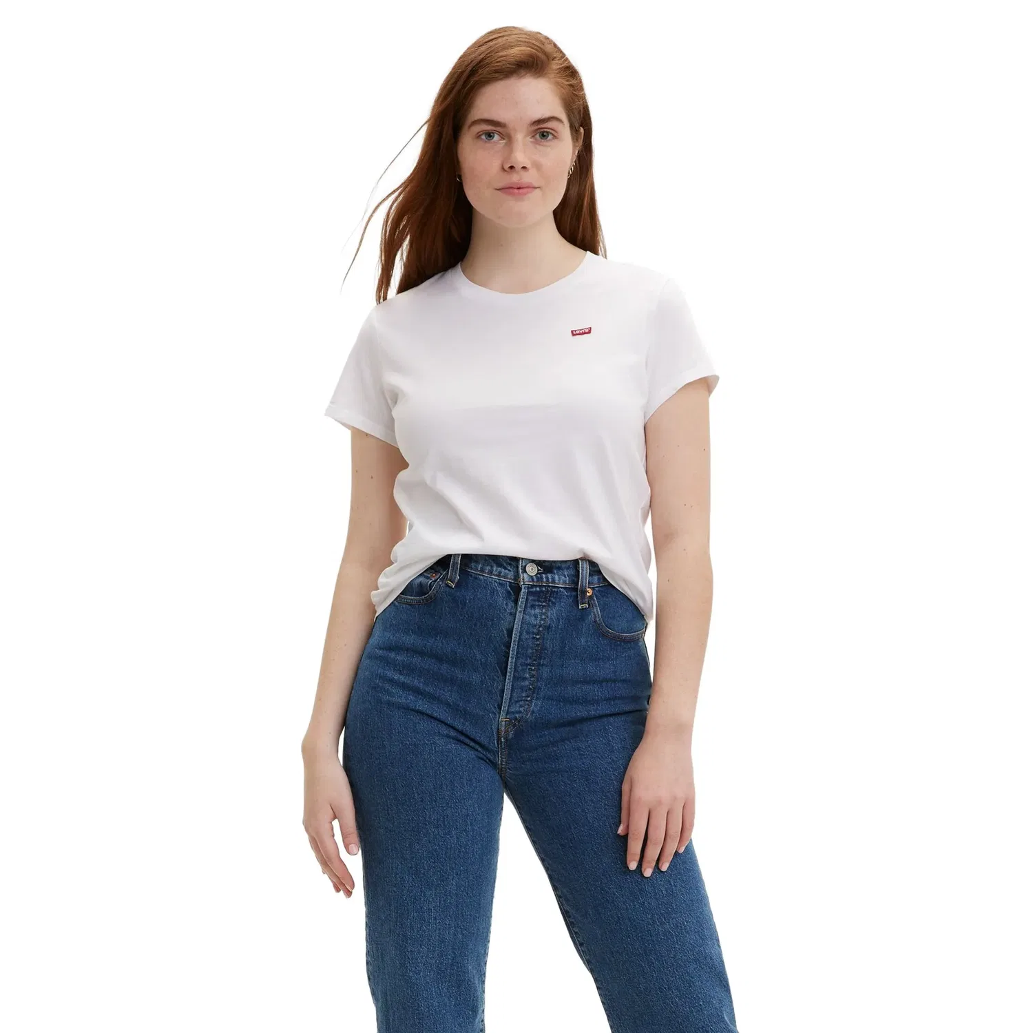 Женская базовая футболка Levi's, White — фото 2