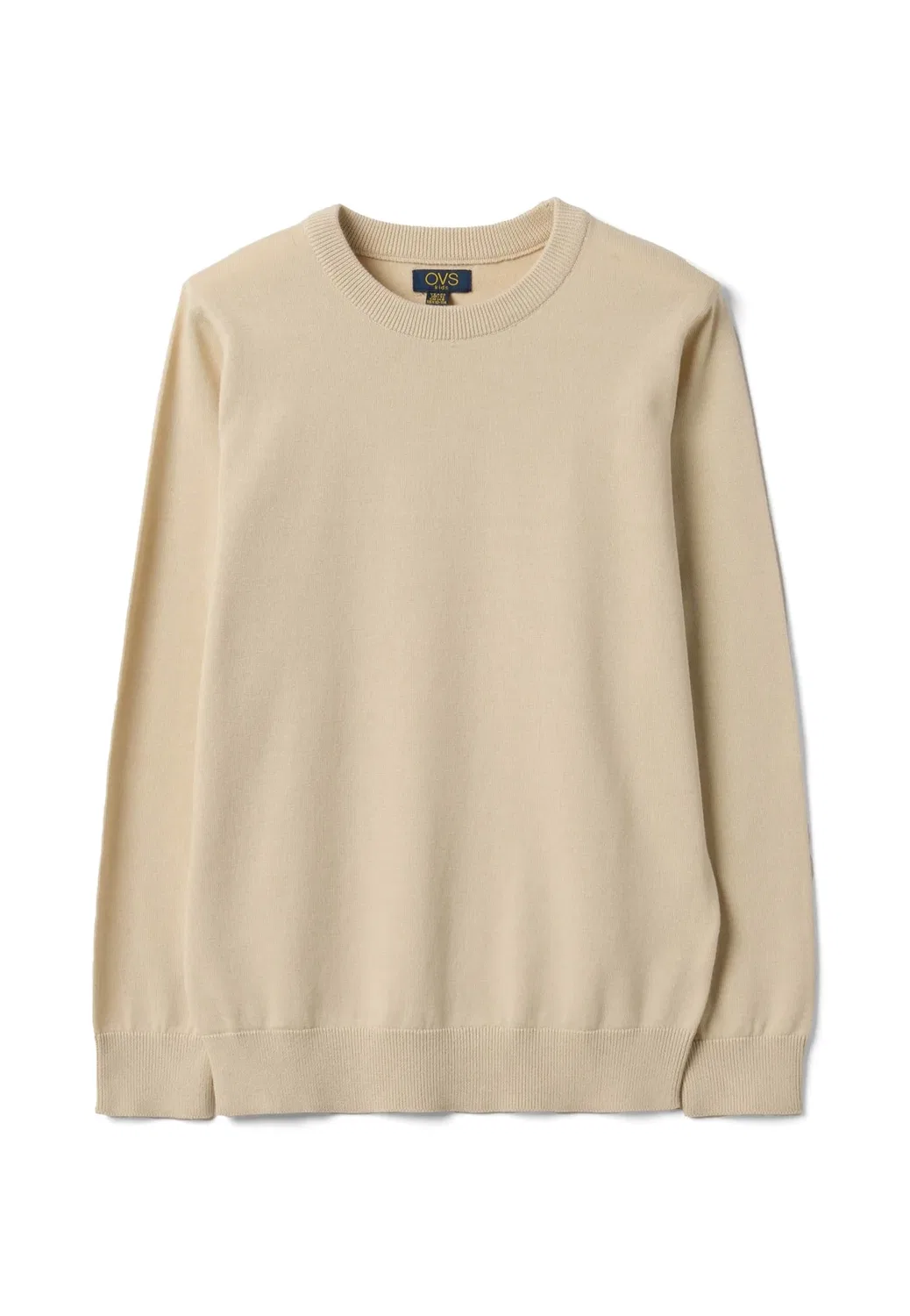 Футболка с длинными рукавами, прямого кроя - толстовка Ovs, Beige