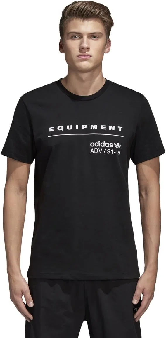 Мужская футболка с архивным значком adidas Originals, Black — фото 3