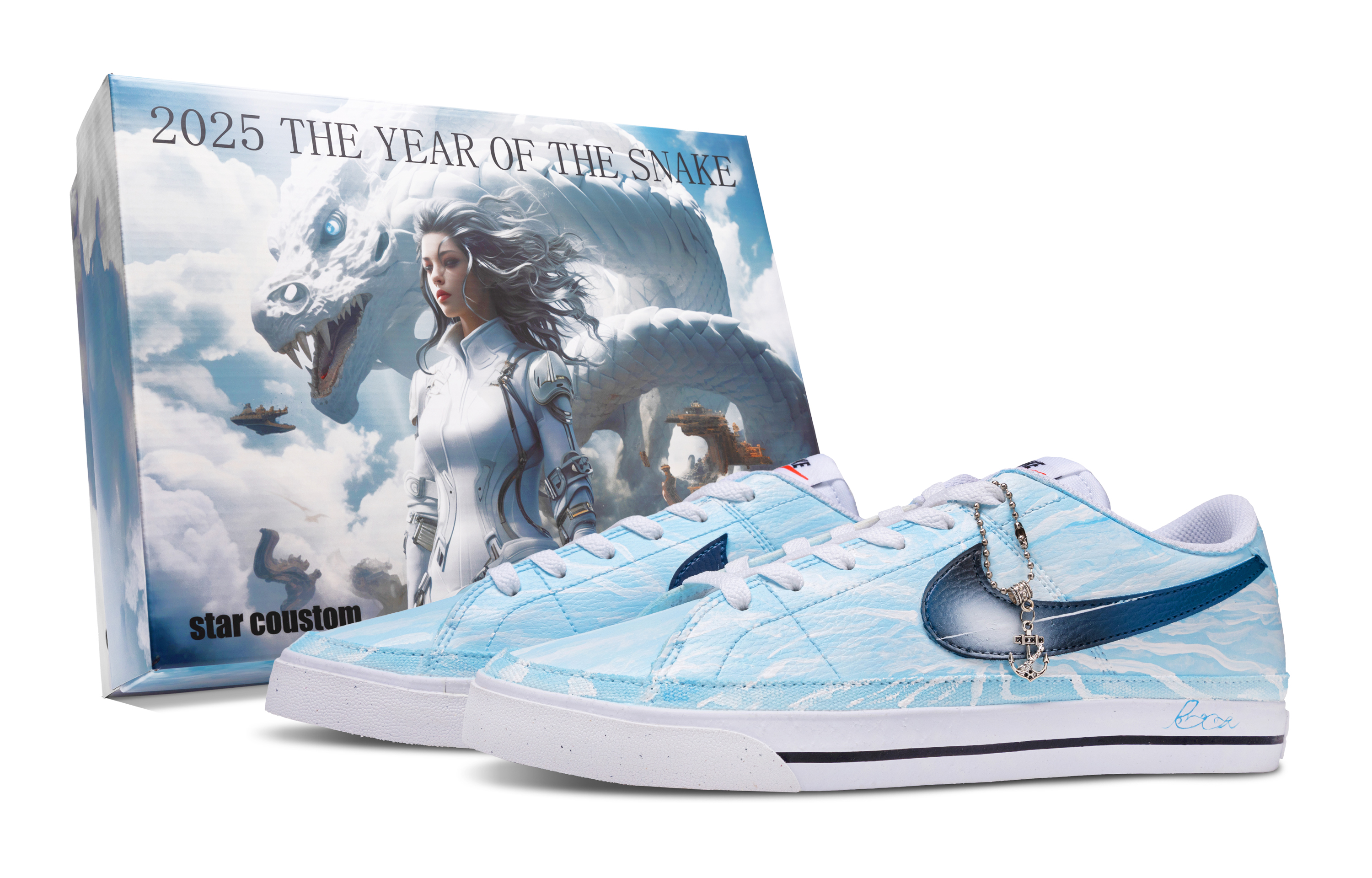 

Nike Кроссовки Court Legacy Cushioning, износостойкие, низкие, для скейтбординга, мужские, светло-синие