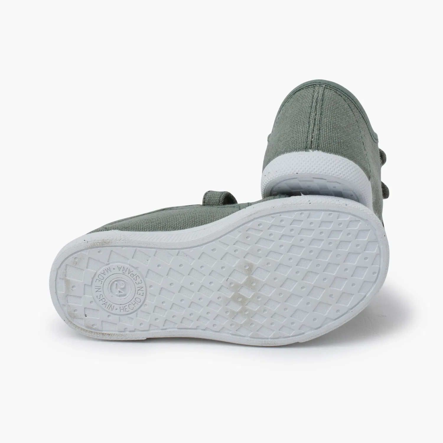 Детские кеды из эко-канваса с застежкой Pisamonas Pisamonas Morbide Sneakers Eco Canvas Chiusura A Strappo, Green — фото 3