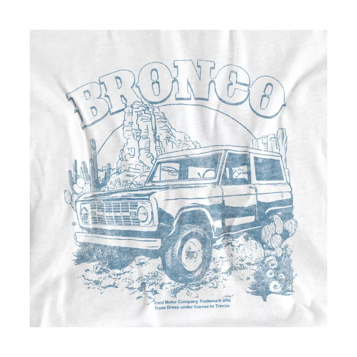 Детское боди с коротким рукавом Ford Bronco Desert Blue Mono Ford, White — фото 2