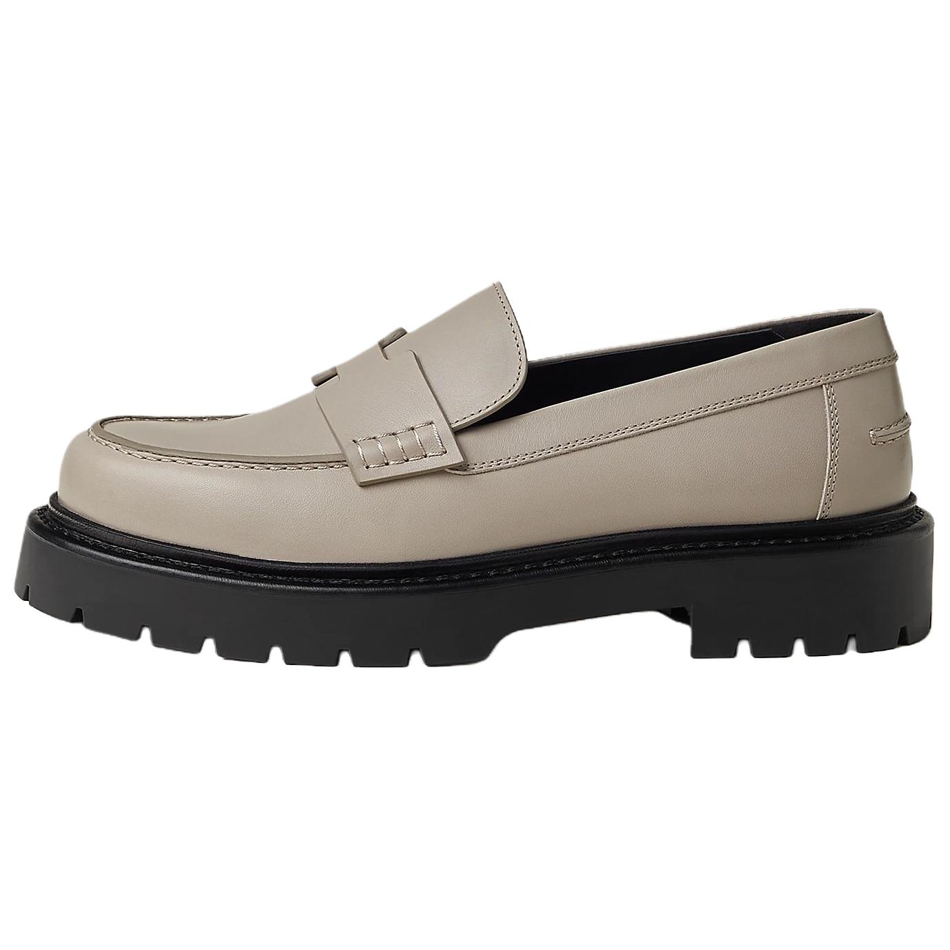 Повседневные однотонные туфли Klement 3,5 см, женские, серые HERMES, Gray