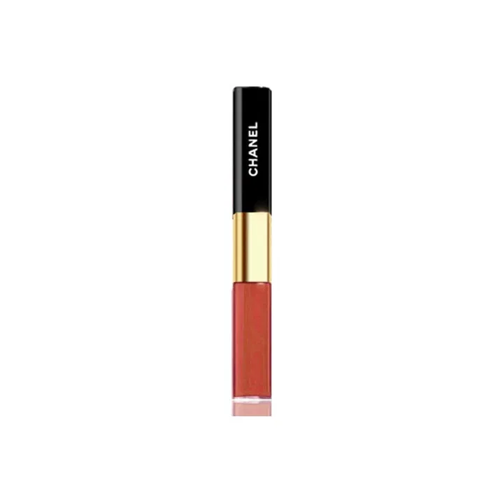 Женский двусторонний блеск для губ с эффектом глянца, модель Dual Effect Color Retention Glossy, CHANEL, #154 - INTENSE CARAMEL