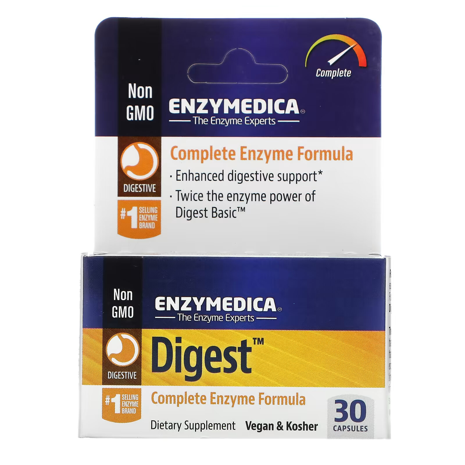 Enzymedica, Digest, комплексная ферментная формула, 30 капсул - фото