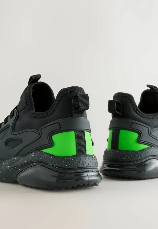 Кроссовки с градиентом Baby shoes Next black green ombre, черный/зеленый — фото 4