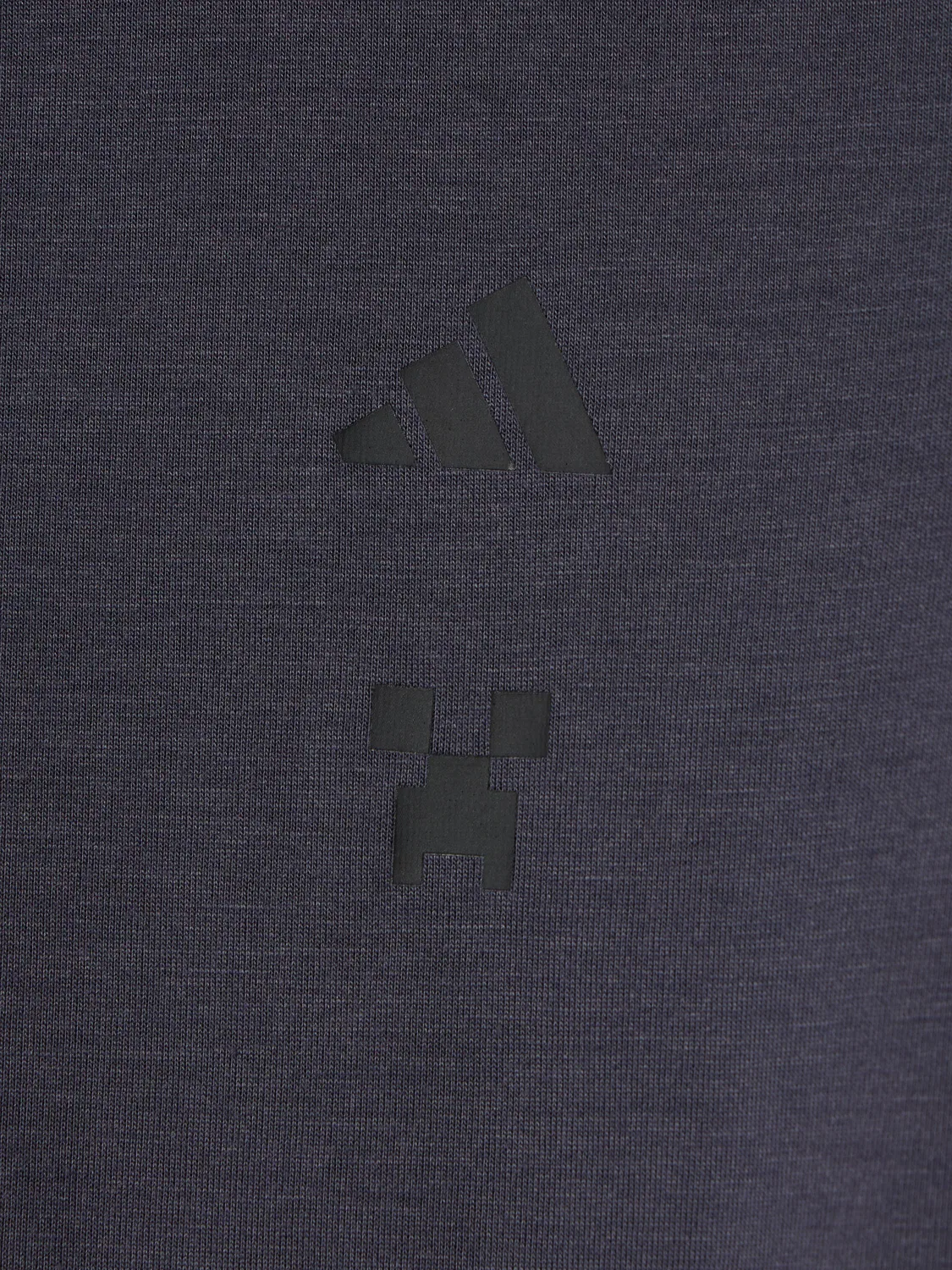 Детская футболка с принтом Minecraft Adidas, серый — фото 3