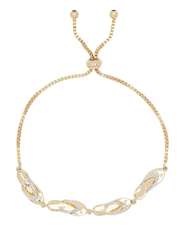 

Регулируемый браслет-боло с бриллиантовым акцентом Macy'S, gold