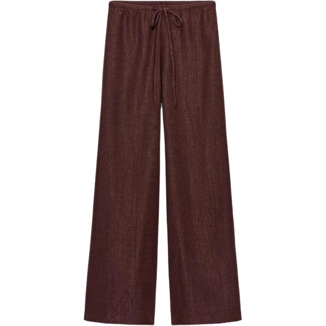 Женские брюки повседневные прямого кроя Burgundy ZARA, Burgundy