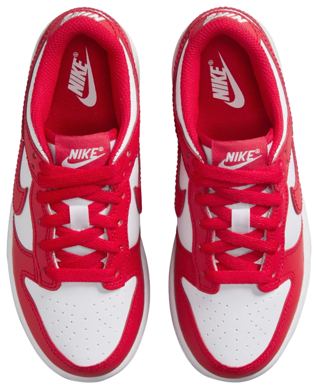 Кроссовки для мальчиков Dunk Low Nike, цвет University Red/White — фото 4