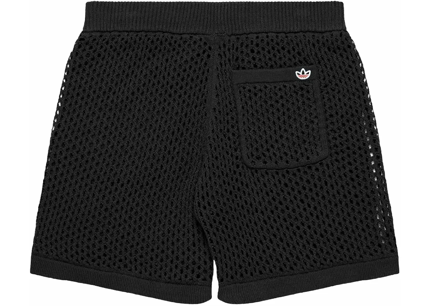 Шорты вязаные крючком Adidas x Edison Chen Crochet, угольный — фото 2