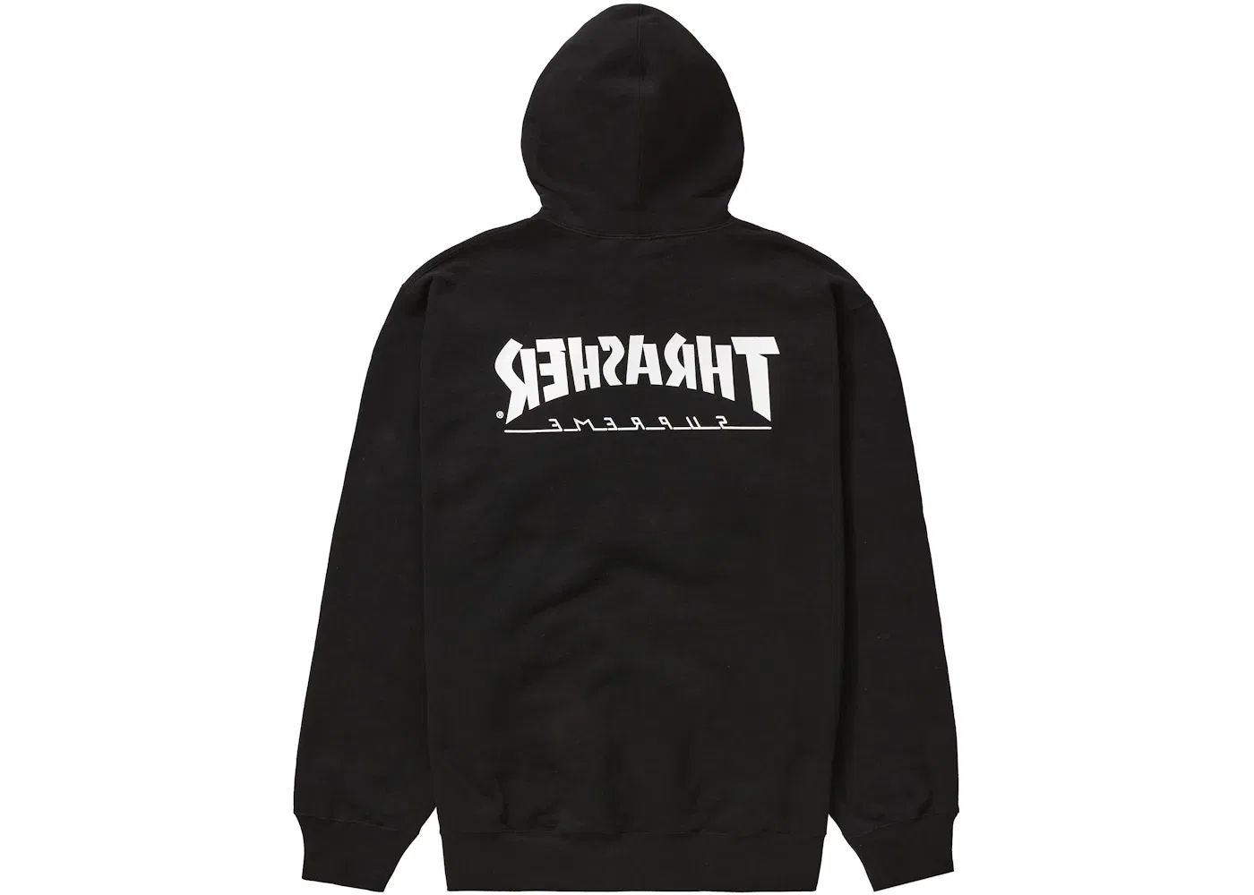 Мужской худи с принтом Thrasher Supreme, Black — фото 2