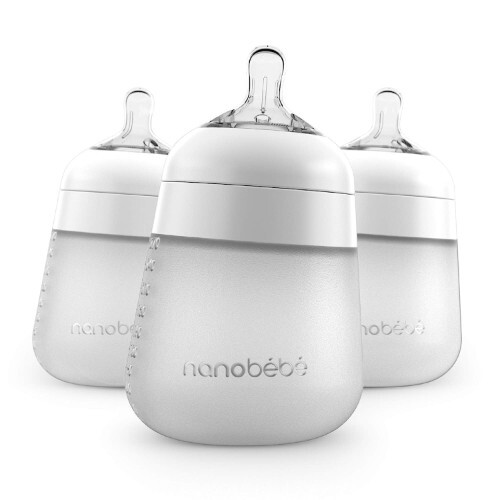 Бутылочки для кормления 3 шт. по 260 мл Nanobebe Anti-Colic, белый — фото 2