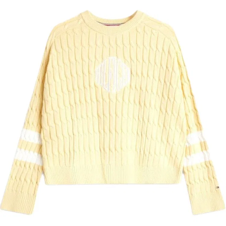 Женский свитер с длинным рукавом FW25 Tommy Hilfiger, Yellow