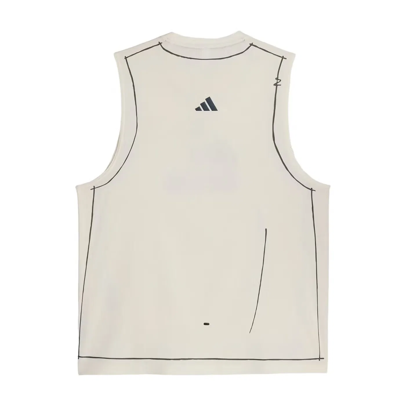 Майка белая Adidas, белый — фото 2
