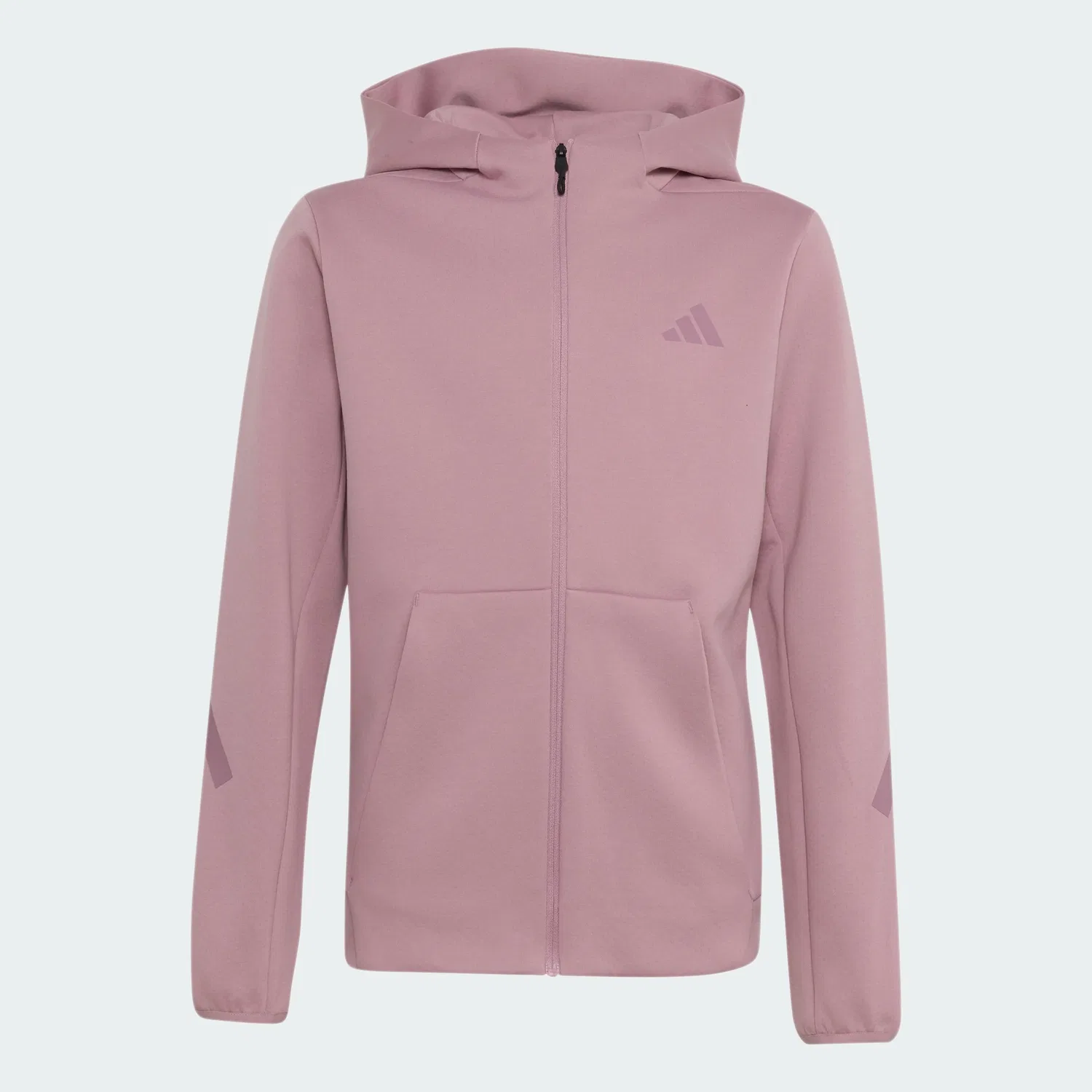 Детское худи adidas Z.N.E. Full Zip с капюшоном и молнией, Magic Mauve / Wonder Orchid