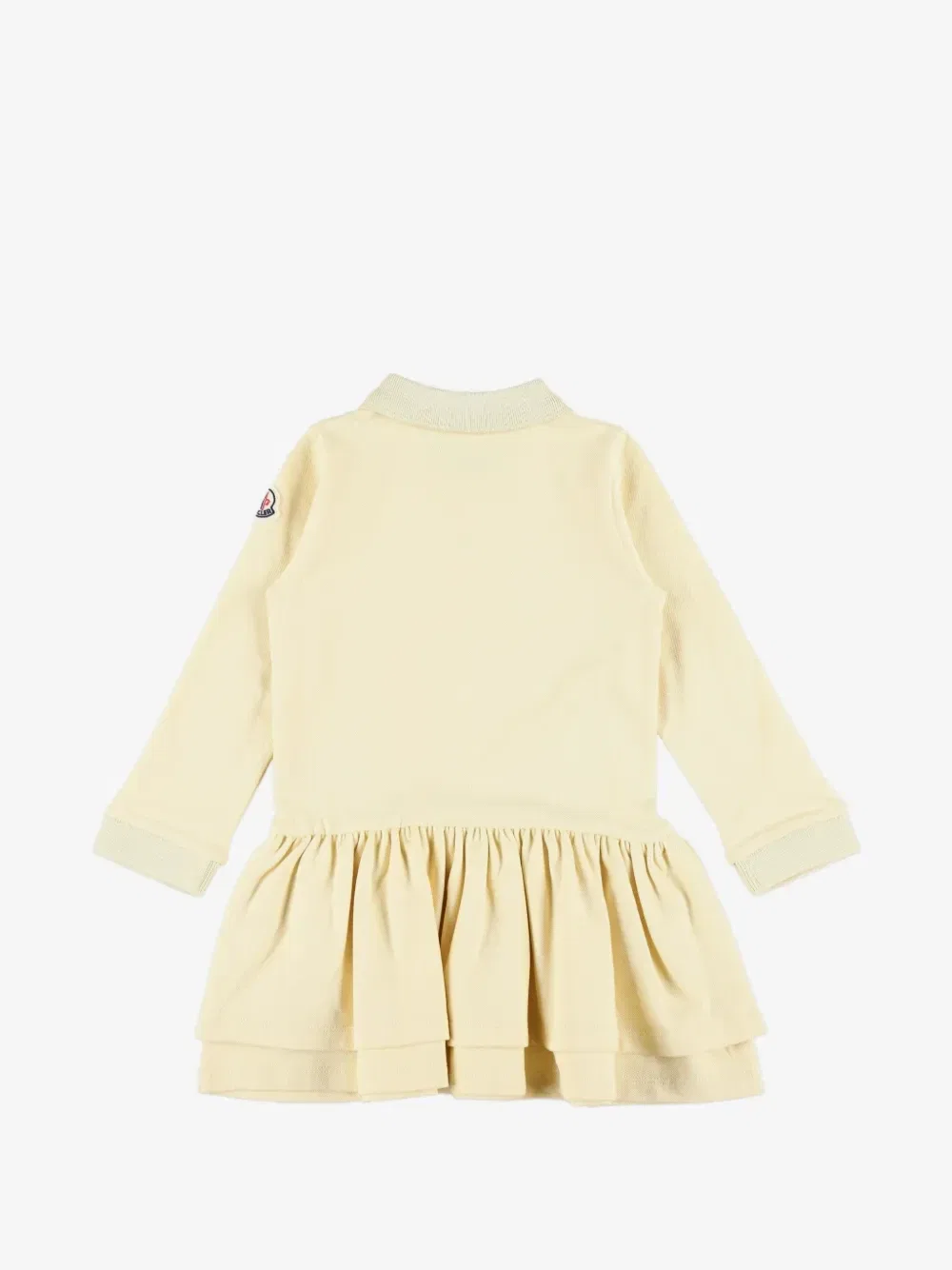 Ярусное платье с логотипом Moncler Enfant, желтый — фото 2