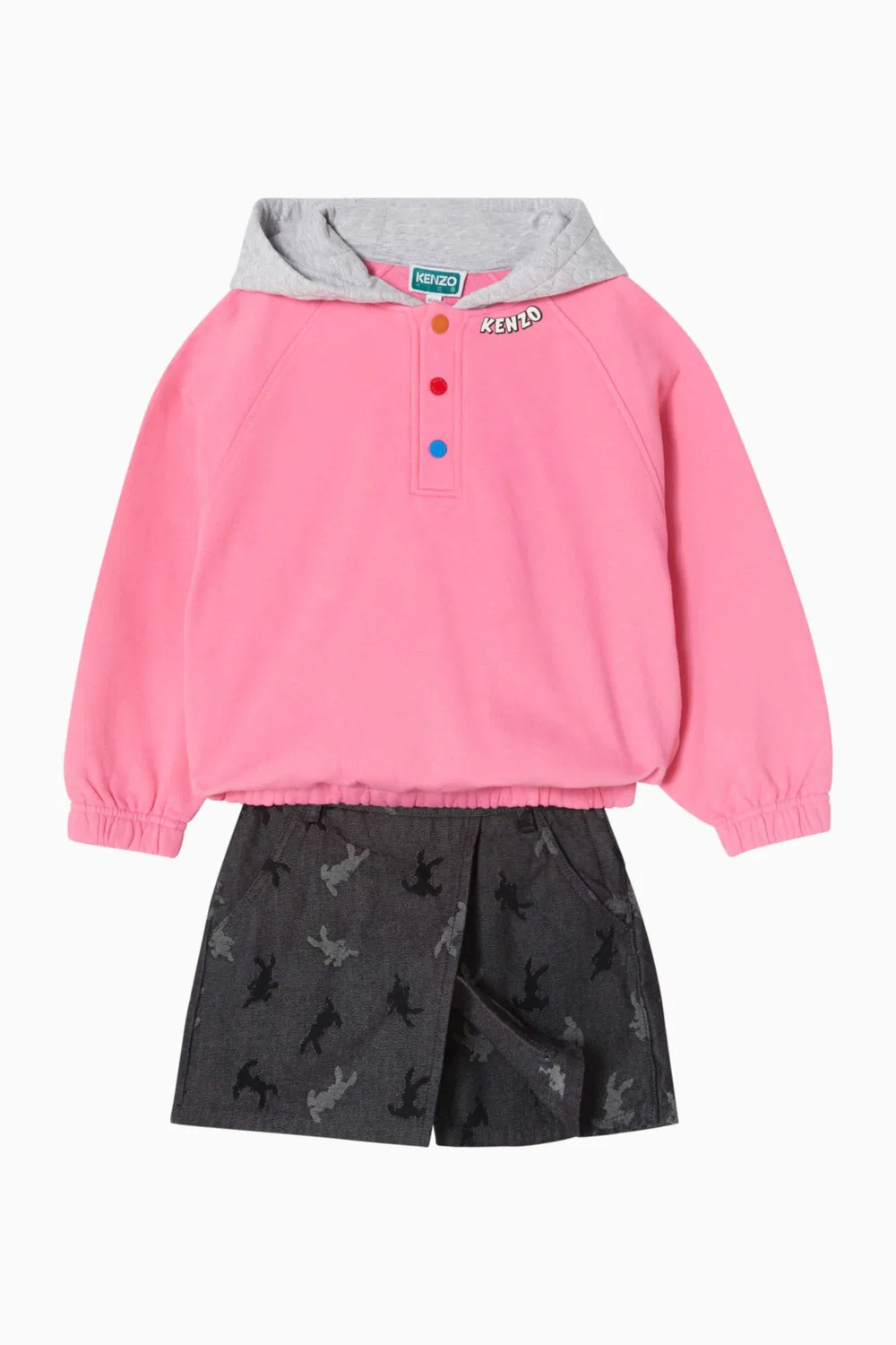 Юбка с принтом джинсовая KENZO KIDS — фото 2
