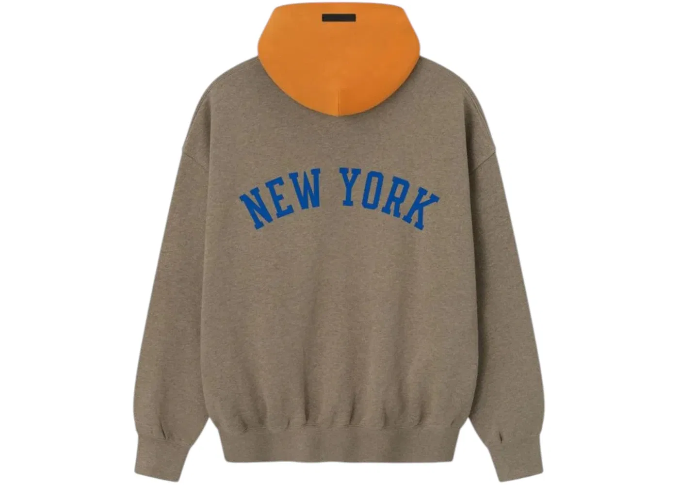 Мужской худя с принтом Knicks Sport Fear of God Essentials, Homestead Heather/Orange — фото 2