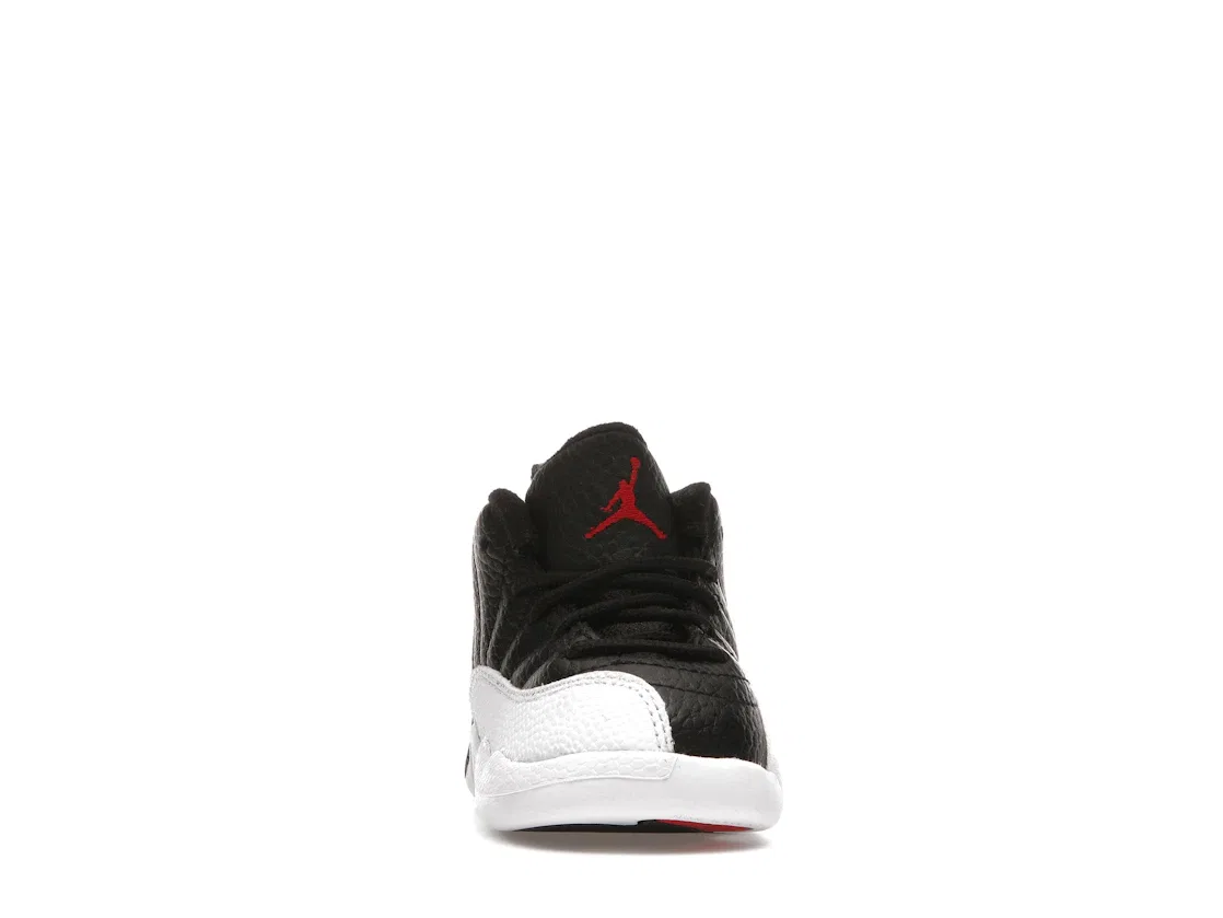 Детские кроссовки с высоким верхом Jordan 12 Retro Jordan, Black/Varsity Red-White — фото 2