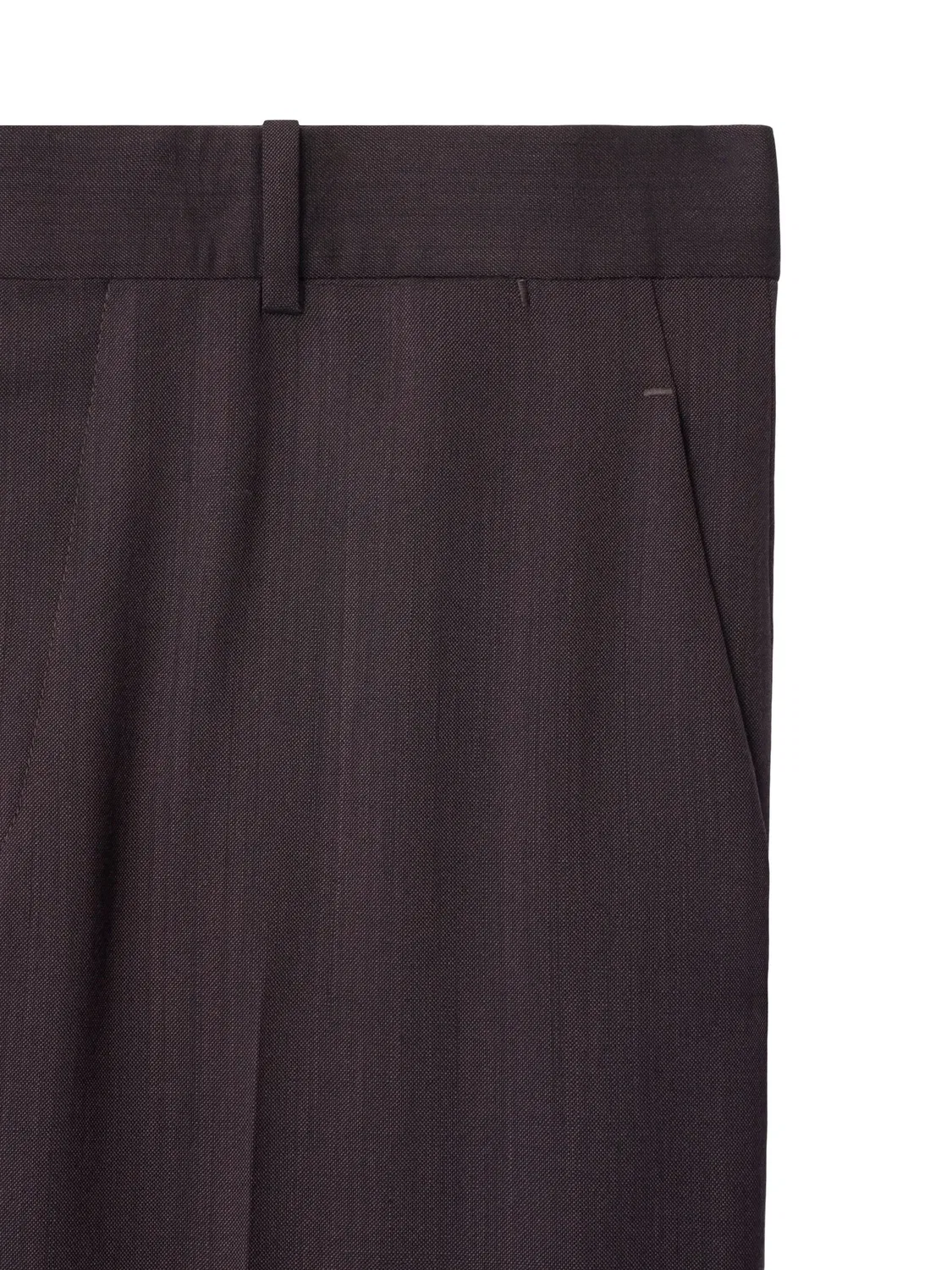 Т tailored брюки с застежкой на крючок Burberry, темно-красный — фото 2