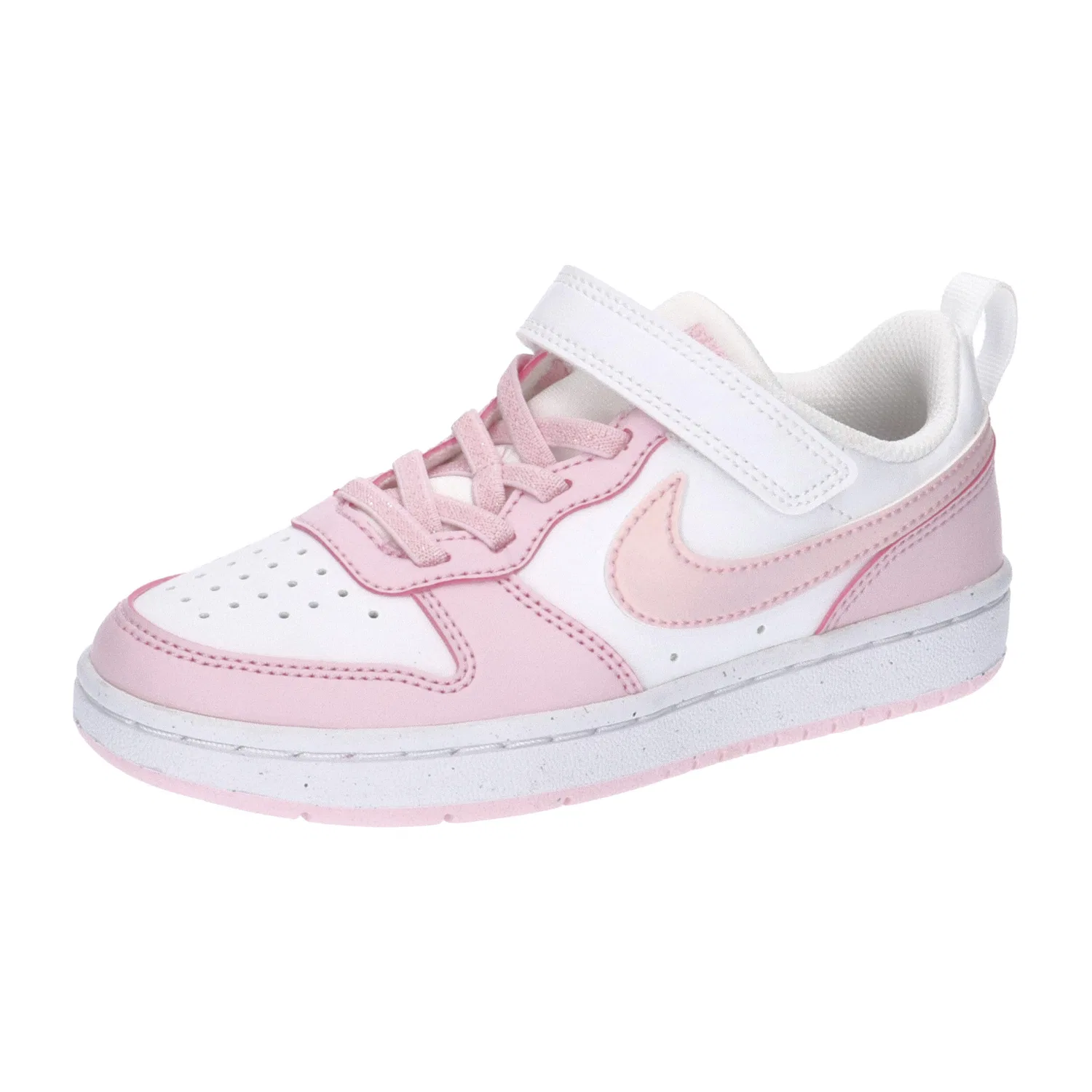 Детские кроссовки с регенерированным верхом Court Borough Low Recraft Nike, Rosa Olivbraun
