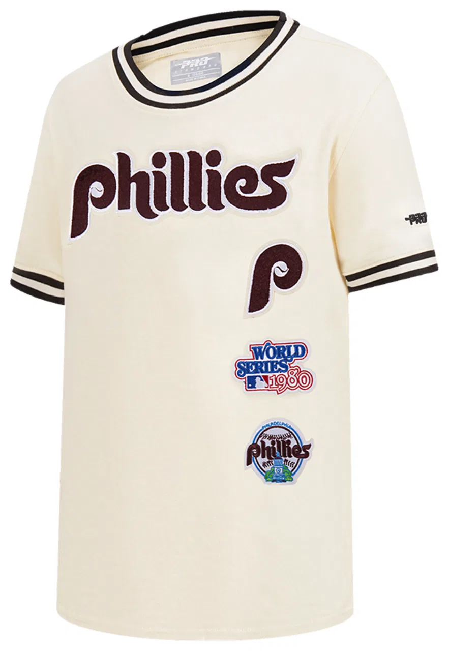 Футболка для мальчиков Retro Classic Striped Pro Standard Philadelphia Phillies, цвет Eggshell/Black — фото 3