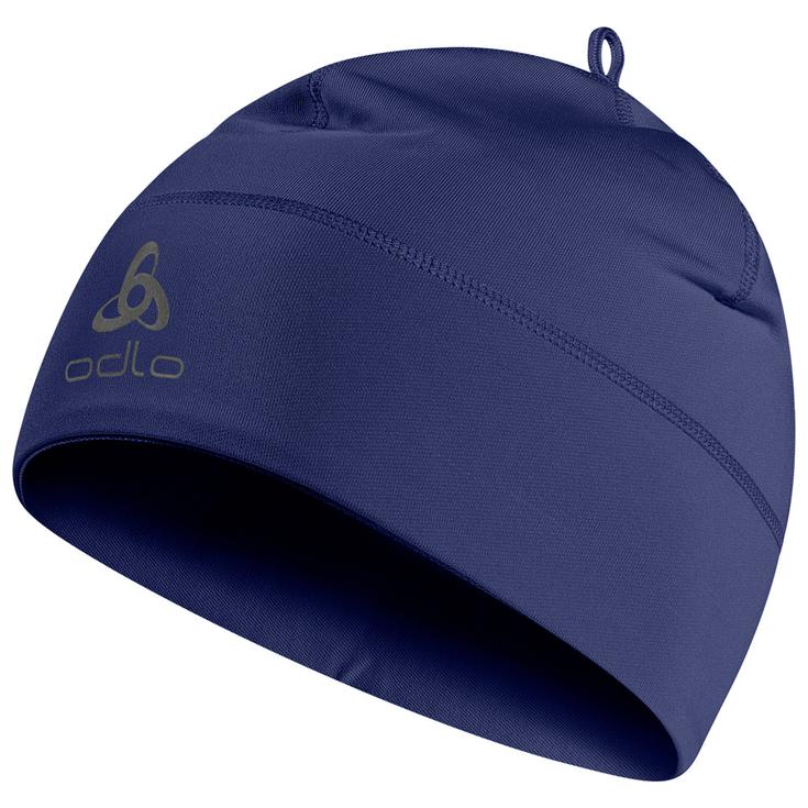 

Шапки для беговых лыж, теплая политрикотажная шапка, синяя, шкипер Odlo