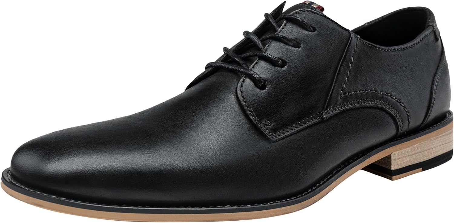 

Мужские классические кожаные туфли Jousen, формальные оксфорды и дерби в ретро-стиле, черный