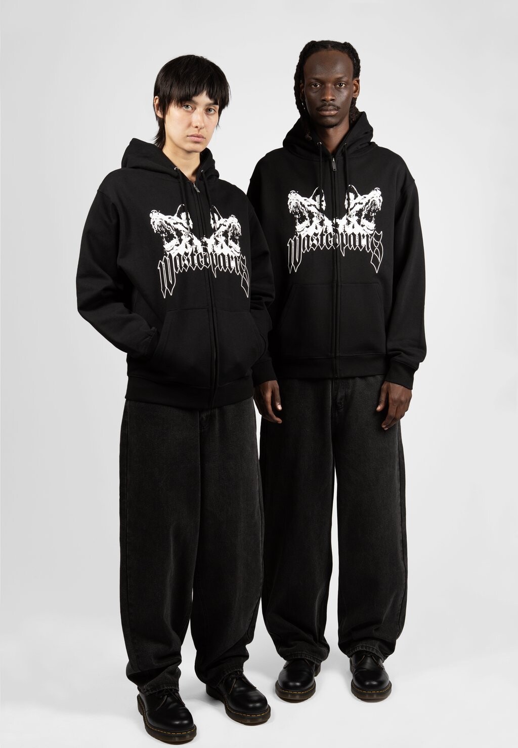 

Толстовка HOODIE ZIP UNLEASHED UNISEX Wasted Paris, черный