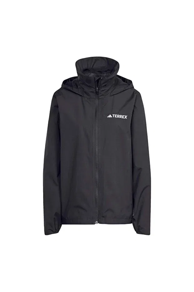 Женский дождевик с капюшоном Multi essentials 2l Adidas, Black — фото 4