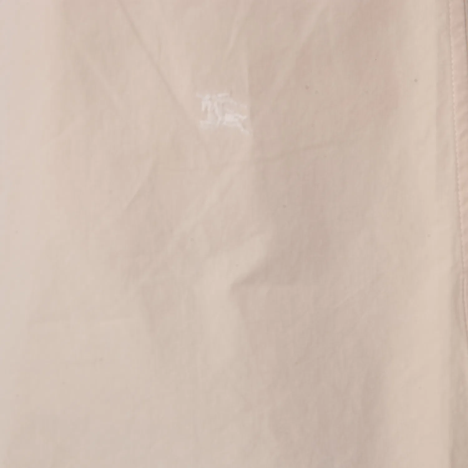 Хлопковая рубашка с вышивкой Signature Equestrian Knight Motif Burberry, Sand — фото 3