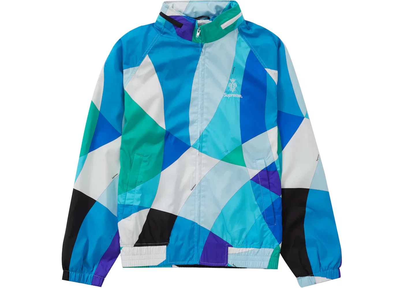 Мужская куртка с принтом Supreme Emilio Pucci Sport Jacket, Blue — фото 2