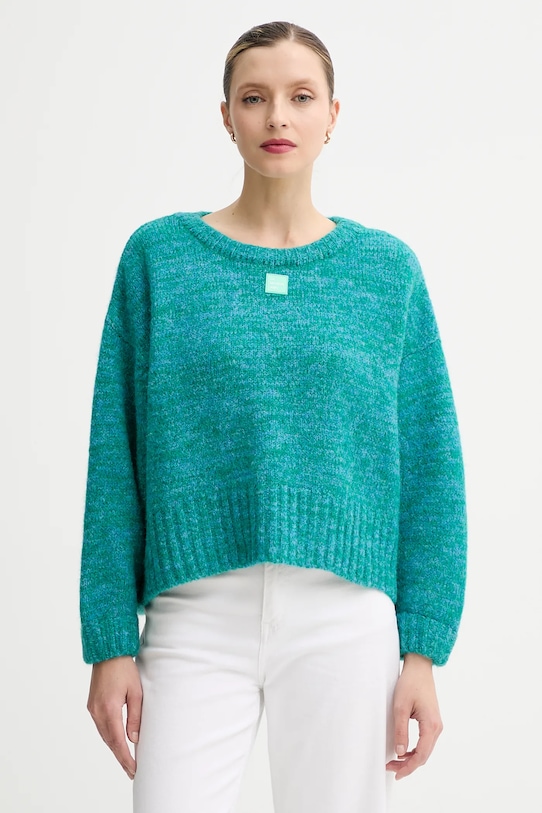 

Свитер из смесовой шерсти American Vintage, бирюзовый