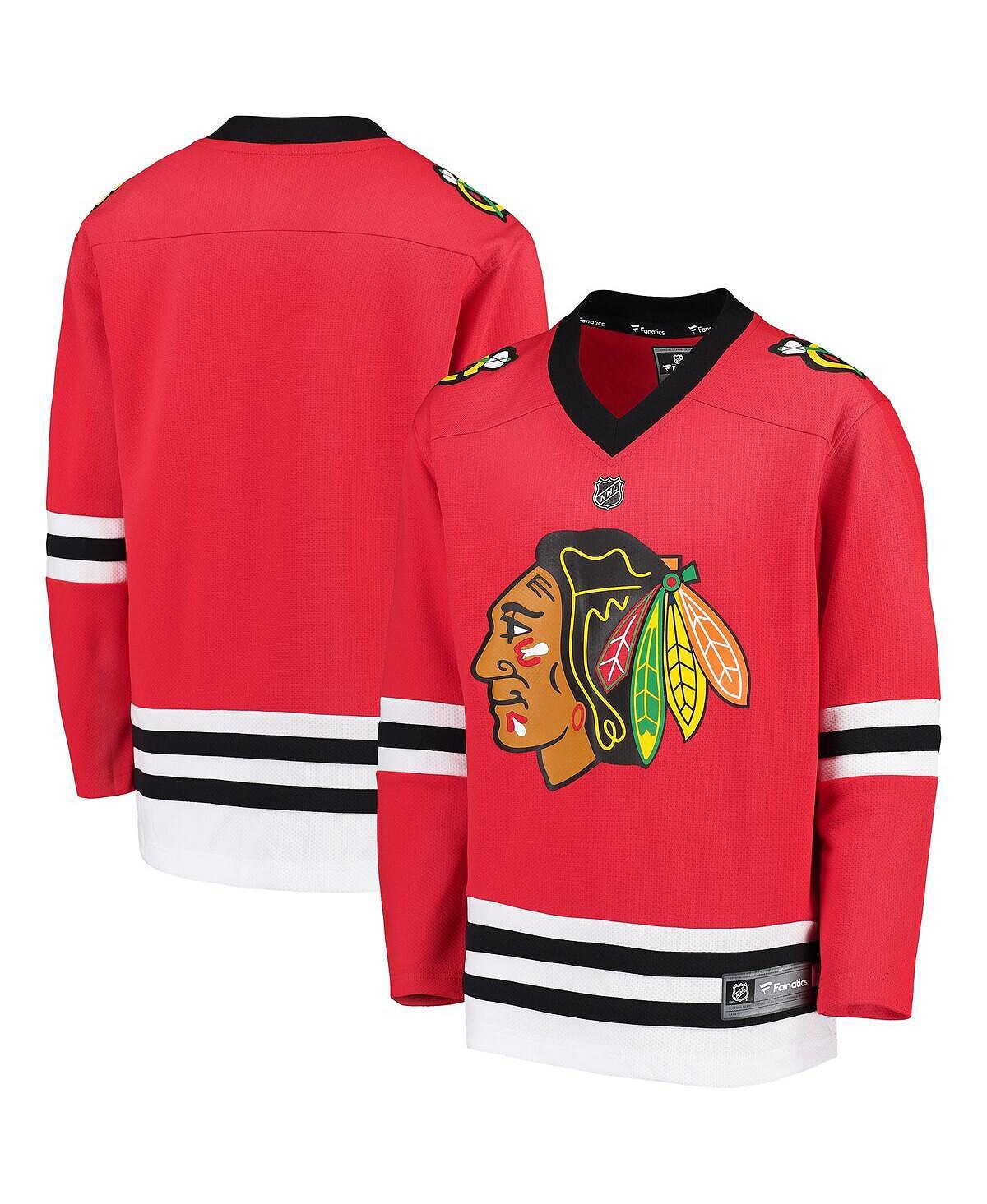 

Красная домашняя копия пустой майки с логотипом Big Boys Chicago Blackhawks Fanatics, Красный, Красная домашняя копия пустой майки с логотипом Big Boys Chicago Blackhawks Fanatics