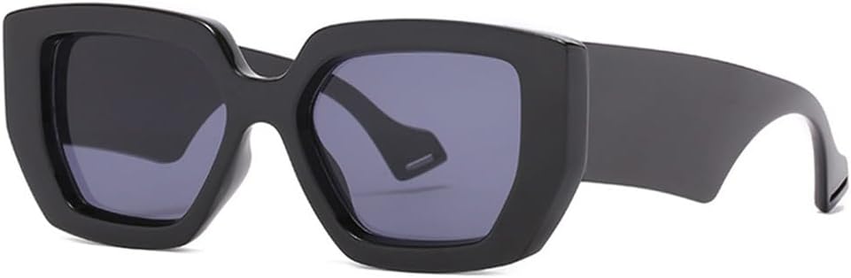 

Женские солнцезащитные очки Jelly Color Punk в большой оправе с защитой от УФ-излучения UV400 для занятий спортом на открытом воздухе, бега и езды на велосипеде generic, C1 Black-black