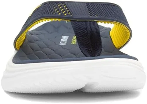 Мужские сандалии Skechers Sport Men Vapor из пеноматериала, 2-Navy Kpu Yellow Trim — фото 3