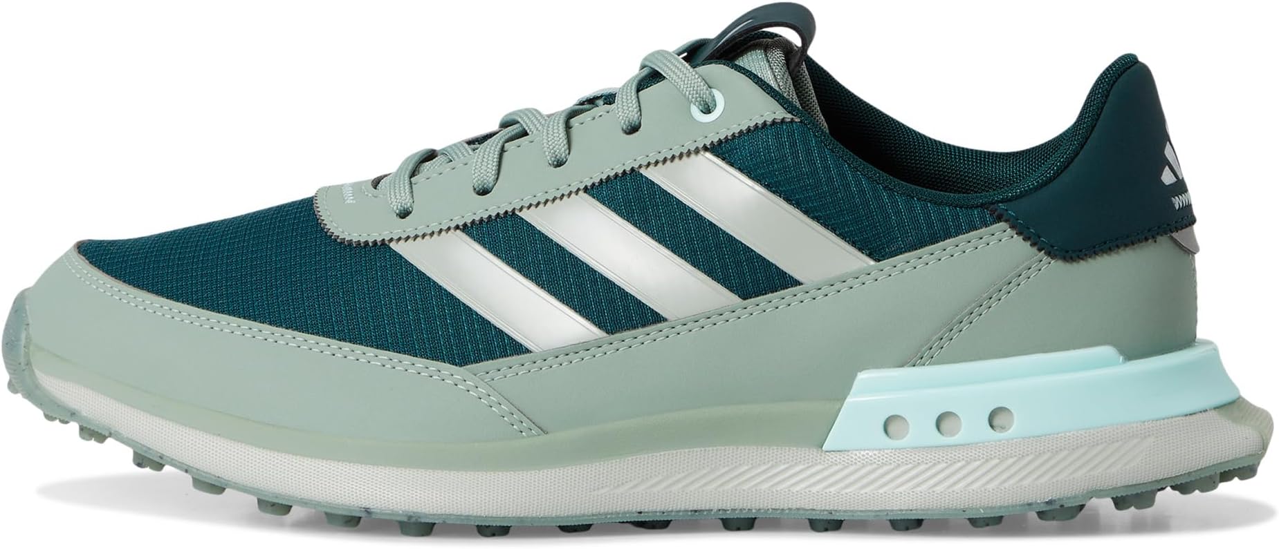 Кроссовки Adidas Golf S2G 24 Spikeless Golf Shoes, Aurora Ivory/Silver Pebble/Semi Flash Aqua — фото 4