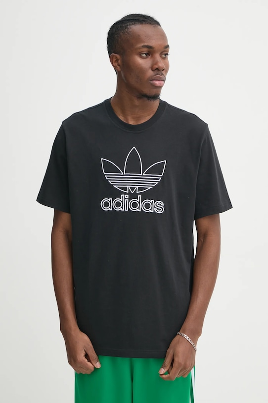 

Хлопковая футболка OUTL TREF TEE Adidas Originals, черный