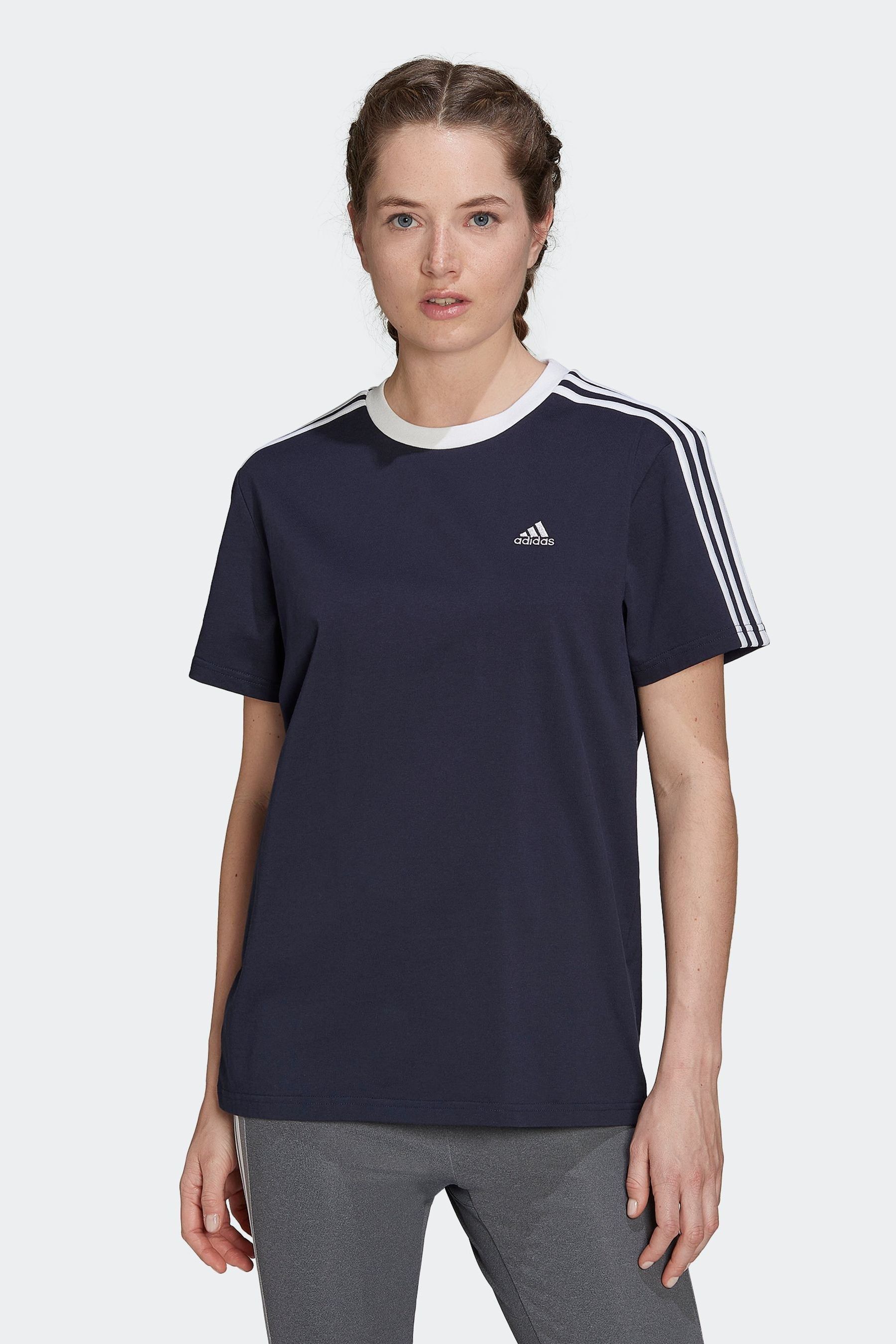 

Футболка Sportswear Essentials с 3 полосками adidas, синий