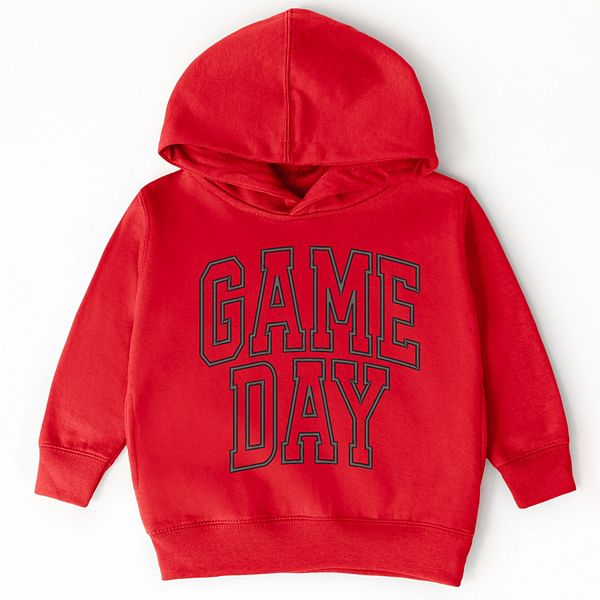 

Толстовка с вышивкой game day arched для малышей The Juniper Shop, Red