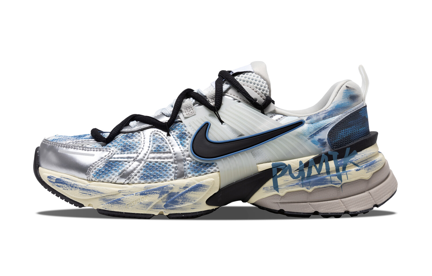 

Кроссовки для бега V2K Run унисекс с низким верхом, серебристые Nike
