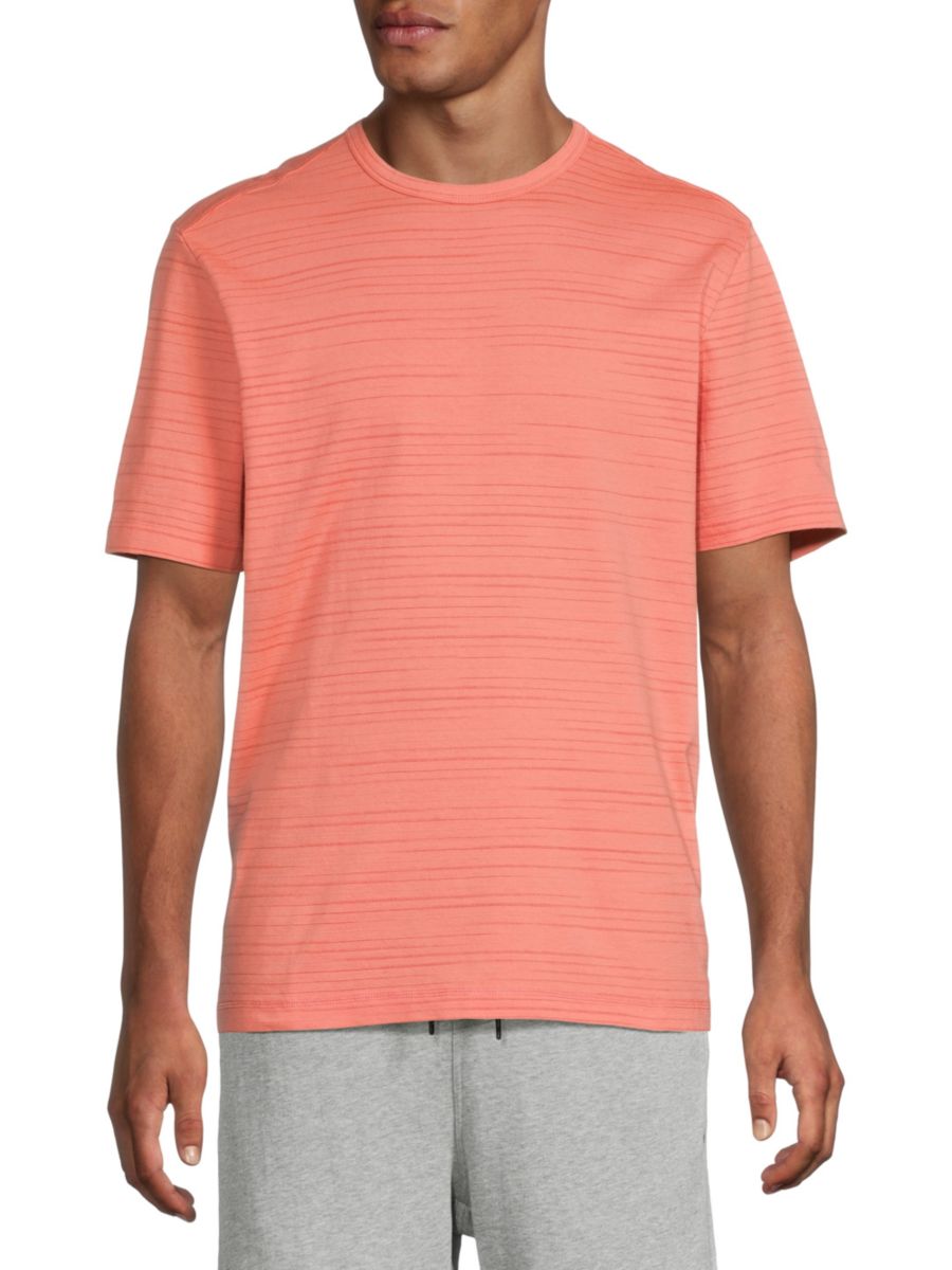 

Футболка Villa Haven из фактурного хлопка в полоску Tommy Bahama, цвет Rose