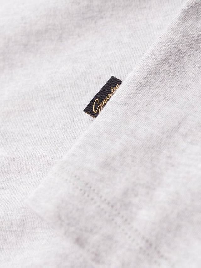 Бейсбольный топ с длинным рукавом essential logo Superdry, цвет Navy/Grey Marl — фото 3